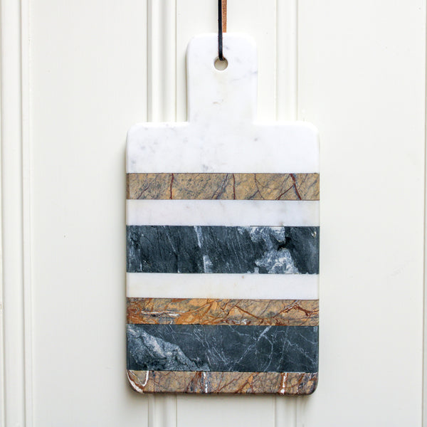 Marble Cheese/Cutting Board with Stripes
