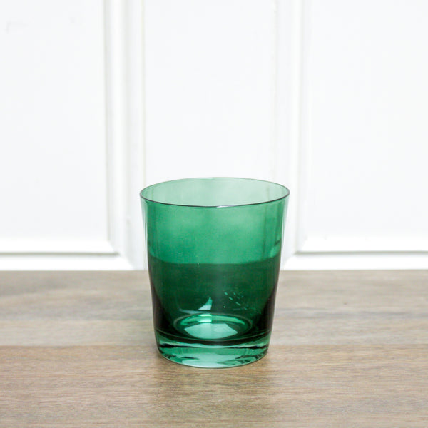 12 oz. Low Ball Drinking Glass, Green