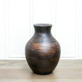 Medium Mango Wood Pot Bellied Vase