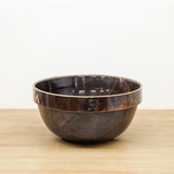 Vintage Brown Stoneware Pottery Bowl