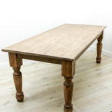 Antique Reproduction Natural Harvest Table