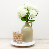21.5" Real Touch Hydrangea Flower Stem - White