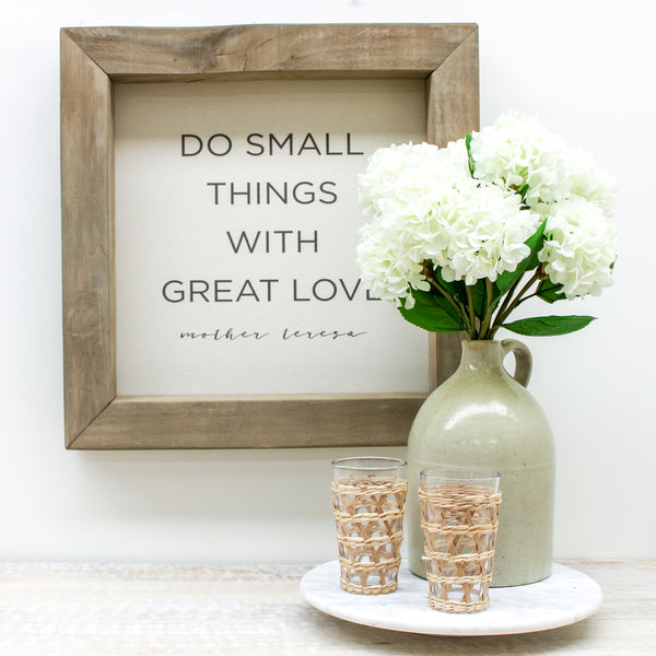23x23 Timberwood Frame: Do Small Things