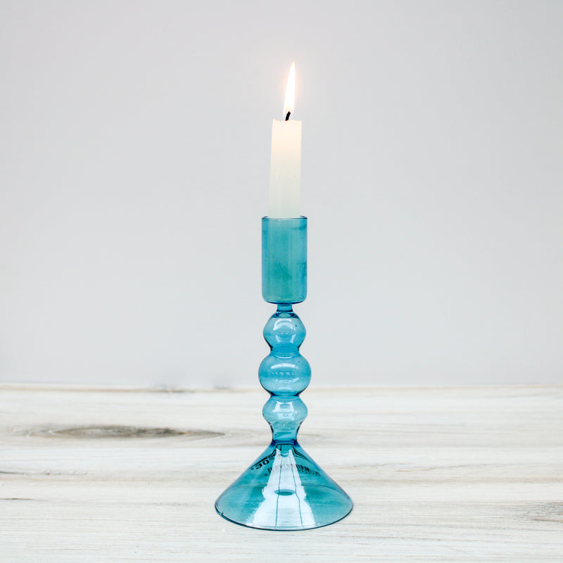 Wisteria Candleholder Blue Small