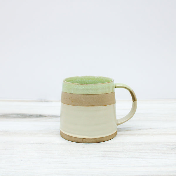 Green/White Rustic Style Mug