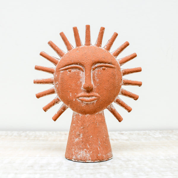 Large Sun Ray Face Figure