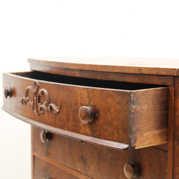 Victorian Flame Mahogany Chest of Drawers