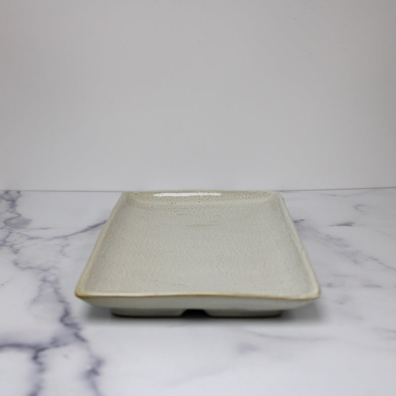 White Stoneware Platter