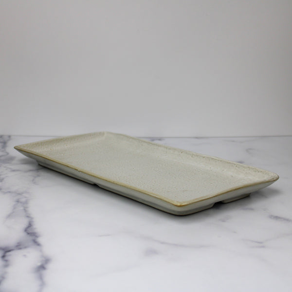 White Stoneware Platter