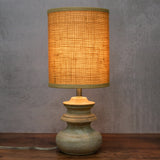 Mango Wood Table Lamp with Jute Shade