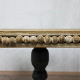 8.5 Inch Square Wooden Riser with Beaded Trim