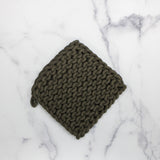 Light Gray Cotton Crocheted Pot Holder