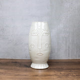 Tall Modern Face Vase