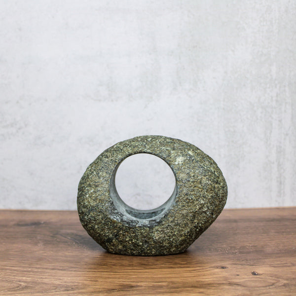 Stone Open Dome Candle Holder